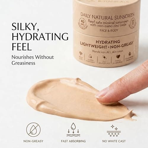 NATÚ BOTANICALS Tinted Mineral Face and Body Sunscreen SPF 35 - Mineral Zinc Oxide Sunblock Lotion - Broad-Spectrum UVA & UVB Protection - Lightweight & Gentle for Sensitive Skin - Reef Safe thumbnail 3