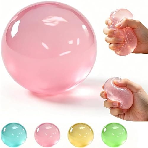 2026 New Coconut Oil Stress Ball - Slow Rising Squishy Toy, Odorless & Non-Sticky, Easy to Clean, for Stress Relief & Focus Improvement (Pink) - Image 1