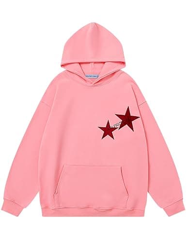 Aelfric Eden Star Hoodies Y2k Oversized Graphic Hoodies Aesthetic 90s Crewneck Sweatshirt Long Sleeve Pullover Tops thumbnail 2