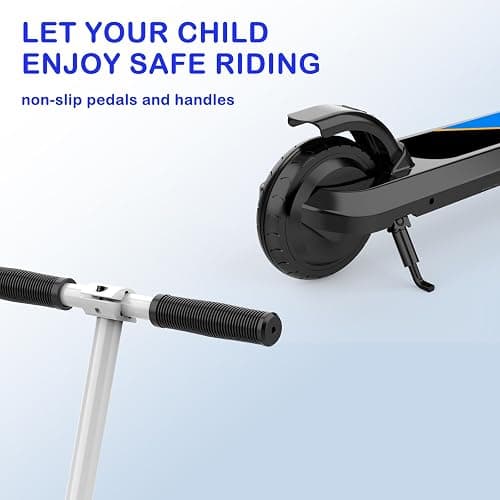 LINGTENG Electric Scooter for Kids Age 6-10, Kick-Start Boost Scooter with Adjustable Speed and Height, Flash Wheel & Deck Lights thumbnail 6