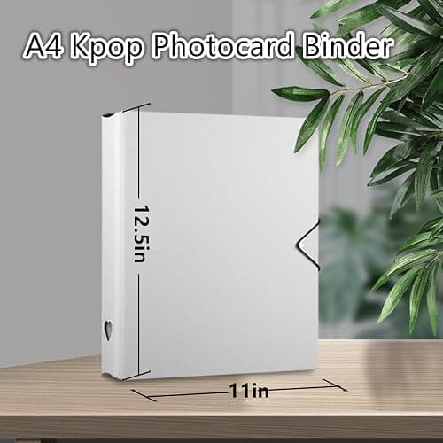 A4 Photocard Binder with 25 Pages 9 Pocket, 2x3’’ Photocard Holder Book Sleeves, For Film Card DIY Collect Album thumbnail 3