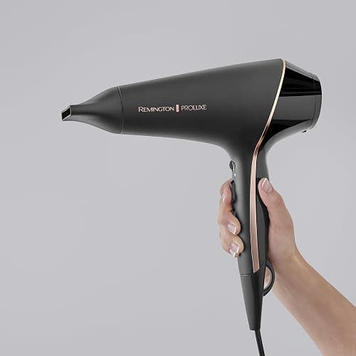Remington Haartrockner Profi Ionen [2400W, 150km/h, 3 Stylingaufsätze] Proluxe (OPTIheat-Technologie für lang anhaltende Styling-Ergebnisse, Ionenpflege - Anti Frizz, langlebiger AC-Motor) AC9140B thumbnail 5