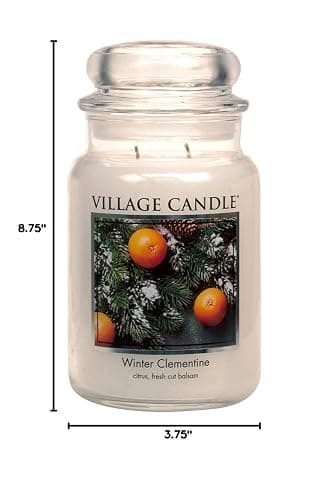 Village Candle Winter Clementine Large Apothecary Jar, Scented Candle, 21.25 oz. thumbnail 3