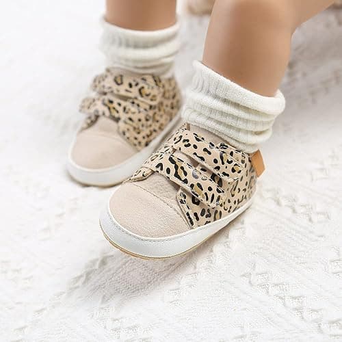 SOFMUO Baby Boys Girls High Top Ankle PU Leather Sneakers Soft Rubber Sole Infant Moccasins Newborn Oxford Loafers Anti-Slip Toddler Wedding Uniform Dress Shoes thumbnail 2