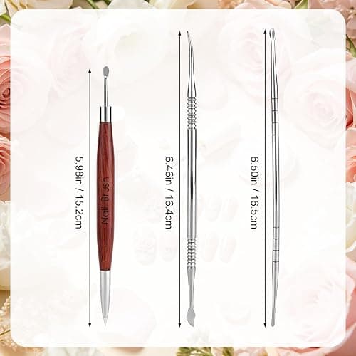 3pcs Nail Art Sculpting Tools, 3D Nail Gel Sculpting Tool Set | Double-Head 3D Gel Nail Art Sculpting Tools Set DIY Manicure Supplies Suitable for Home and Salon Supplies thumbnail 2