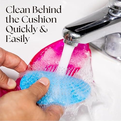 Olivia Garden OG Brush Styler, To Smooth and add Shine, All hair Types, removable cushion for easy cleaning, scalp hugging for scalp massage, gentle, for women, men, and children thumbnail 6