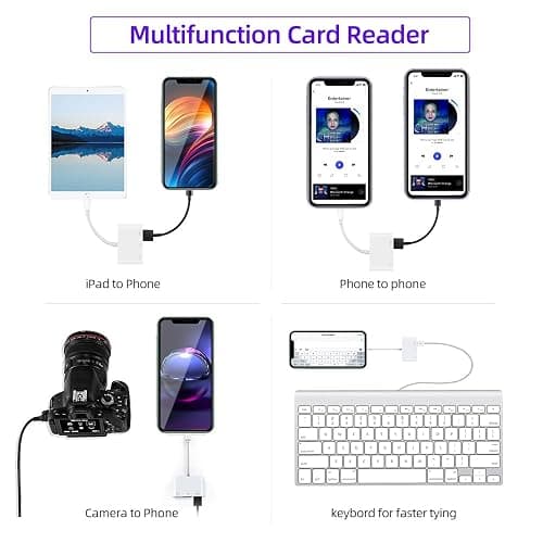 RayCue USB C to Micro SD TF Memory Card Reader, 3-in-1 USB Camera Card Reader Adapter Compatible with iPhone 15,iPad Pro, MacBook Pro/Air, Chromebook XPS, Galaxy S10/S9 and More USB C Devices thumbnail 4