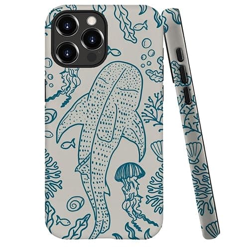 Generic Case for iPhone 15 Pro - [Drop Protection Phone Cover] - Hybrid Case for Girl Women - Shark Whale Coral Reef - Shark Whale Coral Reef - iPhone 15 Pro thumbnail 5