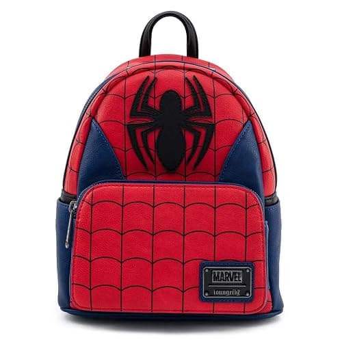 Loungefly Marvel Spider Man Classic Cosplay Womens Double Strap Shoulder Bag Purse - Image 1