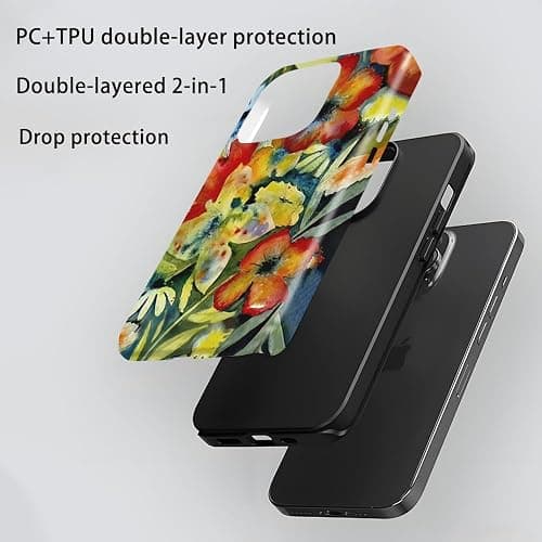 Phone Case Compatible with iPhone 16ProMax, Artistic Music Phone Case for Girls, Protective Hybrid 2-Layer Hard Shell, Gift for Women Music Lovers thumbnail 2