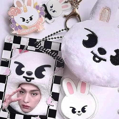AiHdcy 8 PCS Skz Keychains Stray skz Plush Keychains SKZ Set Key Pendant thumbnail 4