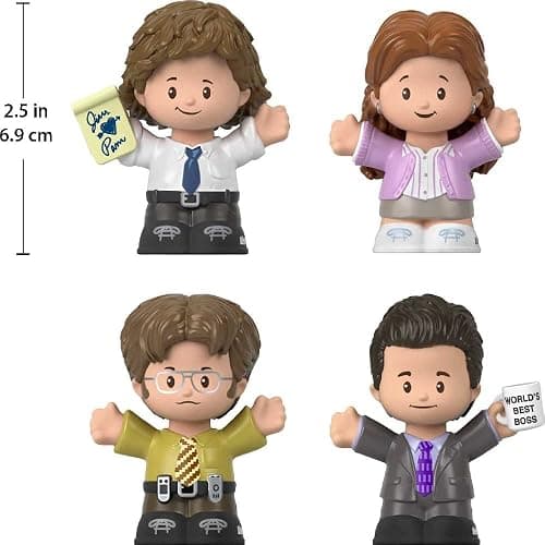 Little People Collector The Office US TV Show Special Edition Set for Adults & Fans, 4 Figures in Display Package thumbnail 2