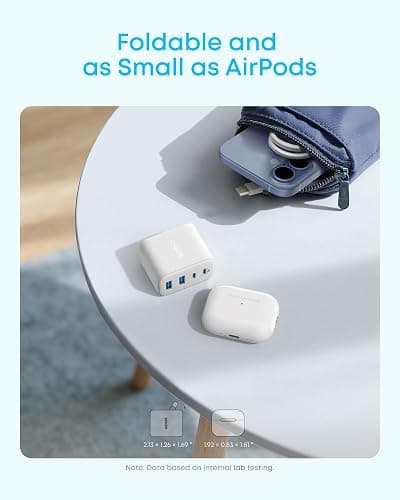 Anker Zolo USB C Charger Block, 2-Pack 4-Port Wall Adapter with 50W Max Output, 2 USB-C and 2 USB-A, Compact and Stable Design, for iPhone 17/16 Series, MacBook, iPad, Pixel, Galaxy, and More (White) thumbnail 5
