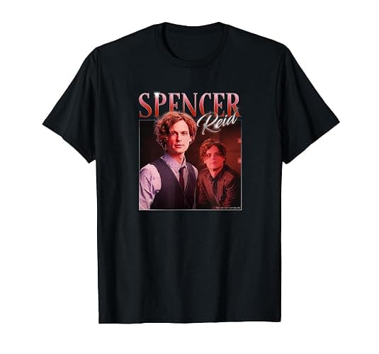 Criminal Minds 80s Spencer Reid T-Shirt - Image 1