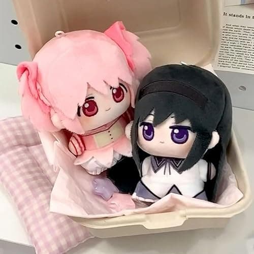 YLQANONG KanameMadoka Figures Pillow Anime Akemi Homura/Kaname Madoka Soft Stuffed Pillow Cushions Anime Figures Bag Pendant thumbnail 7