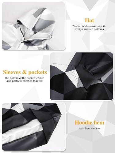 Kasbao Graphic Hoodies for Men Sweatshirts Unisex Mens Hoodies Pullover for Teen Boys 16-18 Cool Designer thumbnail 5