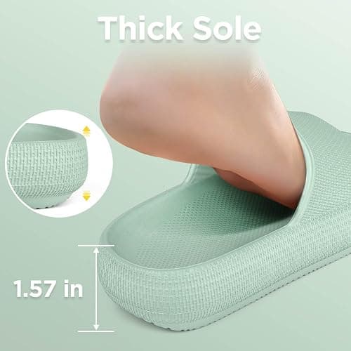 WYSBAOSHU Kids Cloud Slides Girls Boys Slip On Slide Sandals Comfort Non-Slip Thick Sole Slippers Summer Shower Shoes Pool Beach Water Shoes thumbnail 7