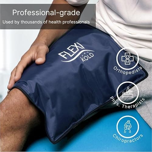 FlexiKold Gel Ice Packs (Standard Large: 10.5" x 14.5") for Injuries Reusable, Back Pain Relief, Knee Wrap, After Surgery, Ice Pack for Knee, Shoulder - 6300-COLD by NatraCure - Large (Pack of 1) thumbnail 3