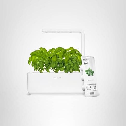Click & Grow Indoor Herb Garden Kit with Grow Light | Smart Garden for Home Kitchen Windowsill | Easier Than Hydroponics Growing System | Vegetable Gardening Starter (3 Basil Pods Included), White thumbnail 10