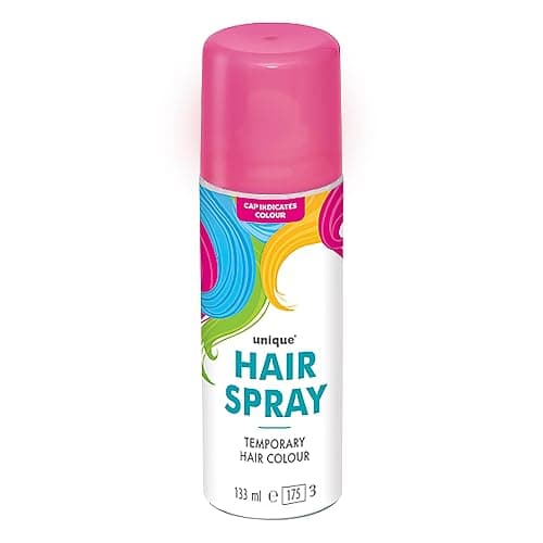 Neon Pink Temporary Hair Spray (4.5 fl. oz) 1 Count - Easy-to-Use Colorful Hair Styling for Festivals, Parties, and Events - Image 1