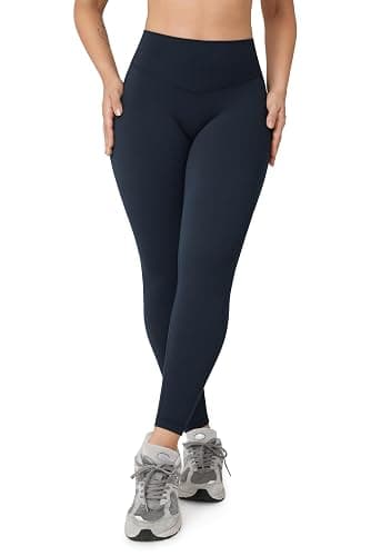 UNISSU Hugcurve No Front Seam High Waisted Workout Leggings for Women Buttery Soft Yoga Pants Gym Athletic Tights - 25'' - Image 1