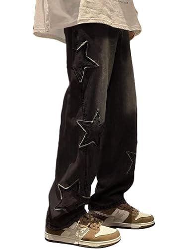 Kisswow Y2k Star Jeans for Women Cute Jeans for Teens Y2k Cargo Pants Women - Image 1