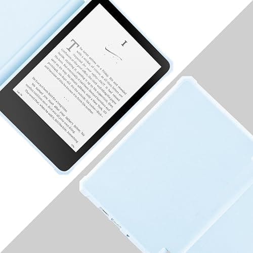 TaIYanG Case for 7" All-New Kindle Paperwhite (12th Generation 2024) & Kindle Colorsoft Signature Edition 2024, Lightweight Slim Smart PU Leather Cover with Auto Sleep Wake, Light Blue thumbnail 4