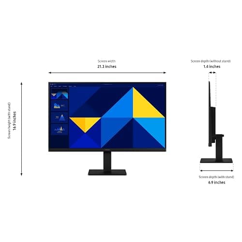 Samsung 24" (S30GD) Essential Monitor with IPS Panel and Tilt Only Stand, 100Hz Refresh Rate, Ergonomic Design, Advanced Eye Care, Game Mode, LS24D304GANXZA thumbnail 7