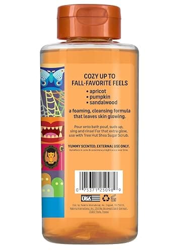 Tree Hut Body Wash, Sweet Punkin, 18 Fl Oz | Hydrating & Moisturizing Shower Gel w/ Shea Butter & Essential Oils, Soft Smooth Glowing Skin thumbnail 3