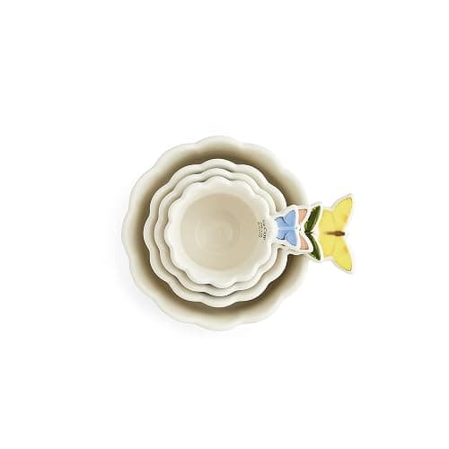 Portmeirion Botanic Garden Bouquet Measuring Cups - Set of 4 with Assorted Floral Motifs, Chip-Resistant Dolomite & Easy-to-Read Oz, Cup, Ml Measurements - Nesting Kitchen Essentials thumbnail 3