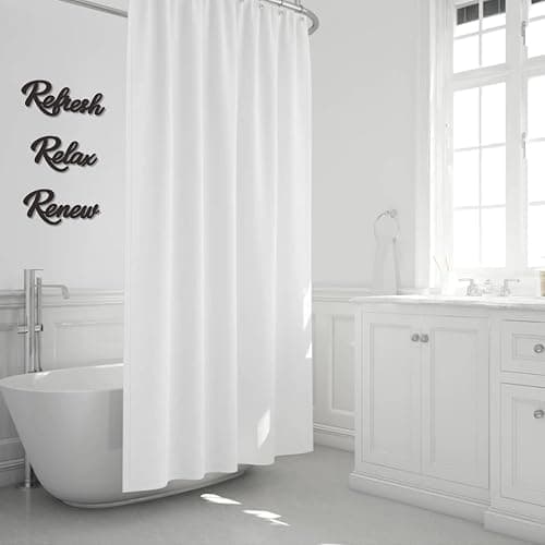 KOYILTD 3 Pieces Bathroom Decor Wooden Bathroom Sign Relax Renew Refresh Sign (black) thumbnail 4