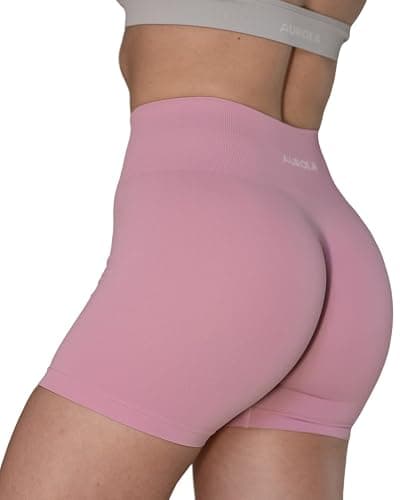 AUROLA Dream Tie Dye Workout Shorts for Women Seamless Scrunch Soft Active Shorts thumbnail 3