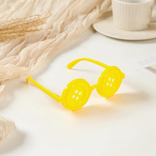ANZWTLOYY Button Eyes Glasses Halloween Costume Stuff Accessories Horror Movie Inspired Button Glasses thumbnail 3