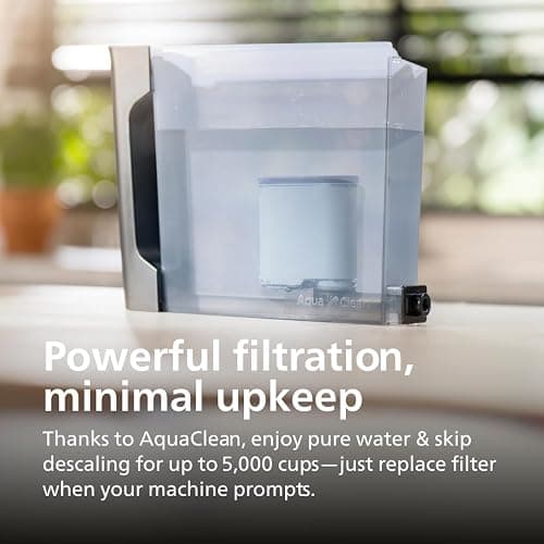 Philips 2200 Series Fully Automatic Espresso Machine, Classic Milk Frother, 2 Coffee Varieties, Intuitive Touch Display, 100% Ceramic Grinder, AquaClean Filter, Aroma Seal, Black (EP2220/14) thumbnail 10