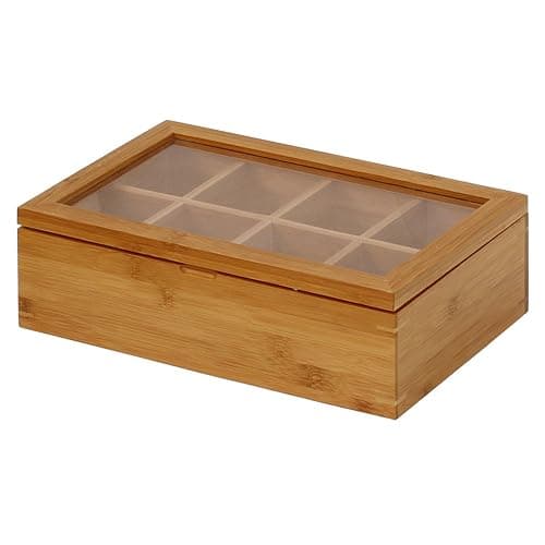 Oceanstar - TB1323 Oceanstar Bamboo Tea Box, 12 Inch, Natural thumbnail 4