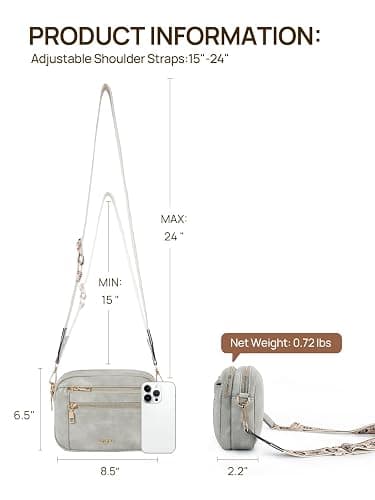 Telena Small Crossbody Bags For Women Vegan Leather Crossbody Purse With Adjustable Wide Strap For Daily Life thumbnail 5