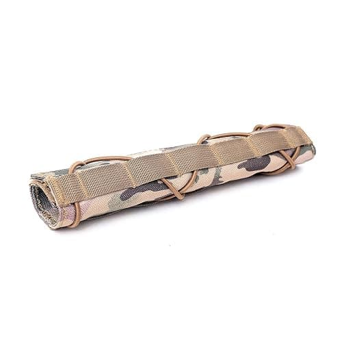 XNDSEVO - Tactical Airsoft Suppressor Cover Durable 1000D Nylon with Hook & Loop Closure and Elastic Strap - Image 1