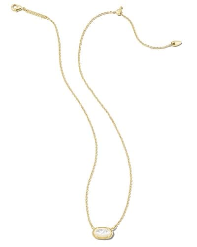 Kendra Scott® Grayson Stone Pendant Necklace – Brass Construction – 14K Gold Plating – Lobster Clasp thumbnail 2