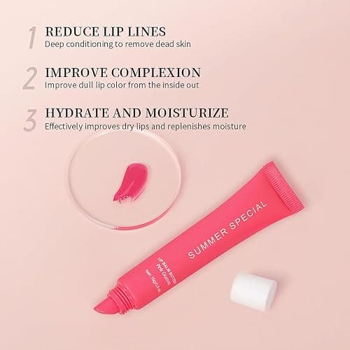 5PCS Summer Special Lip Balm Butter Set - Natural Shea Butter & Avocado Oil, Hydrating Non-Sticky&Lightweight, Soothes & Softens Dry Lips, Lip Care Gift Set thumbnail 2