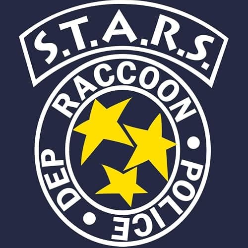 American Classics Resident Evil Stars Raccoon Police Dep Front & Back Print Adult Short Sleeve T Shirt Graphic Tees thumbnail 7