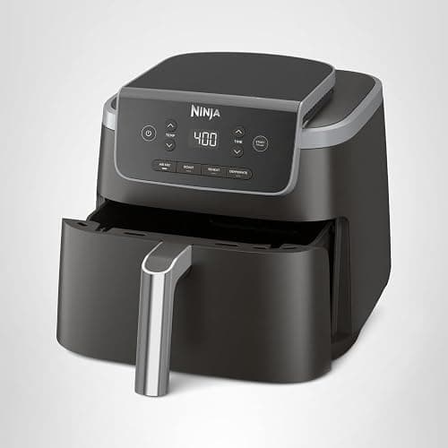 Ninja | Air Fryer | 4-in-1 Pro Air Fry, Roast, Reheat, Dehydrate | 5QT Capacity fits up to 4lbs of French Fries | 400F Max Temp | Nonstick Basket & Crisper Plate | 120V | Grey | AF141 thumbnail 11