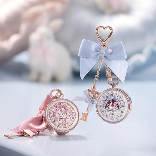 Flower Knows Bunny Garden Lip Balm & Bag Charm, Pink Keychain with Mirror | Long-Lasting Hydrating Lip Care with Nourishing Oils, Softening Formula, Gift-Ready Beauty Accessory (02 Creamy White) thumbnail 8