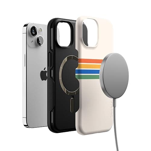 Casely iPhone 14 Case | Totally Groovy | Rainbow Stripes Colorblock | Compatible with MagSafe | Bold Protective Design thumbnail 4