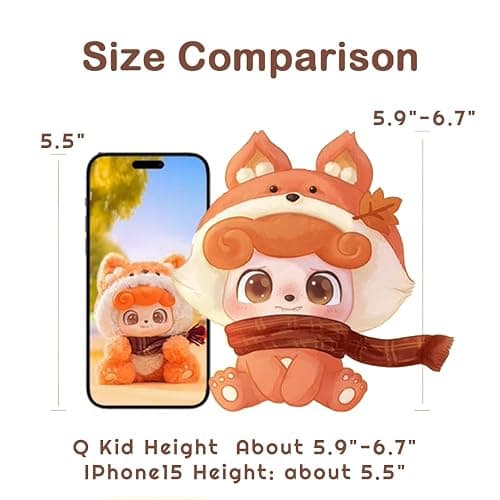 Triiter Q.Kid Animal Preschool Plush Series Blind Box 1PC (1 of 7 Possible Styles) Cute Figures Collectible Toys Birthday Gifts (1Pc-Blind Box) thumbnail 6