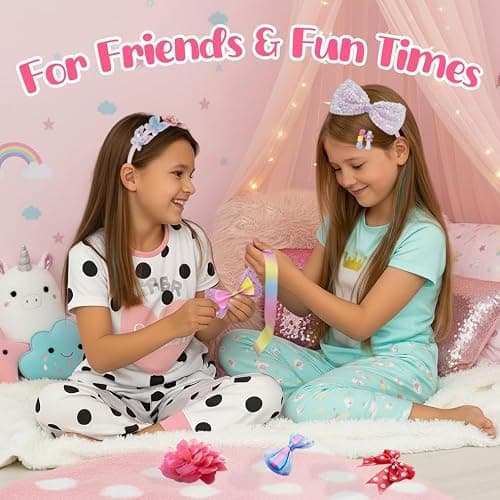 yasest Arts and Crafts Kit for Girls - DIY Headband Making Kit for Girls, 89pcs Fashion Hair Accessories Set, Art & Craft Gift for Kids 6-8 - Ideal Gifts for 5 6 7 8-12 Year Old Girl thumbnail 4