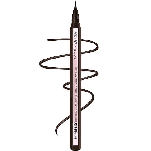MAYBELLINE New York Hyper Easy Liquid Pen No-Skip Waterproof Eyeliner, Satin Finish, Pitch Brown - Image 1