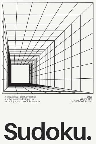 Minimalist Sudoku Aesthetic Style Pretty Brain Game Puzzle: Aesthetic Logic Puzzles for Focus and Calm – Minimalist Series, Volume One (Pretty Sudoku) - Image 1