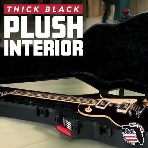 Gator Cases Molded Flight Case for Strat/Tele Style Electric Guitars with TSA Approved Locking Latch, (GTSA-GTRELEC) thumbnail 5