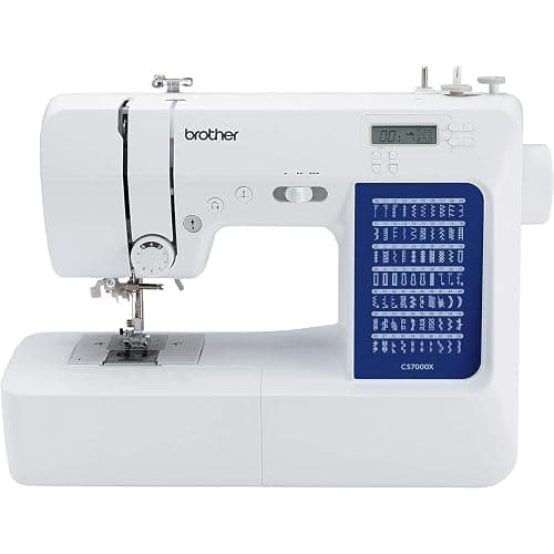 Brother CS7000X Computerized Sewing and Quilting Machine, 70 Built-in Stitches, LCD Display, Wide Table, 10 Included Feet, White - Image 1