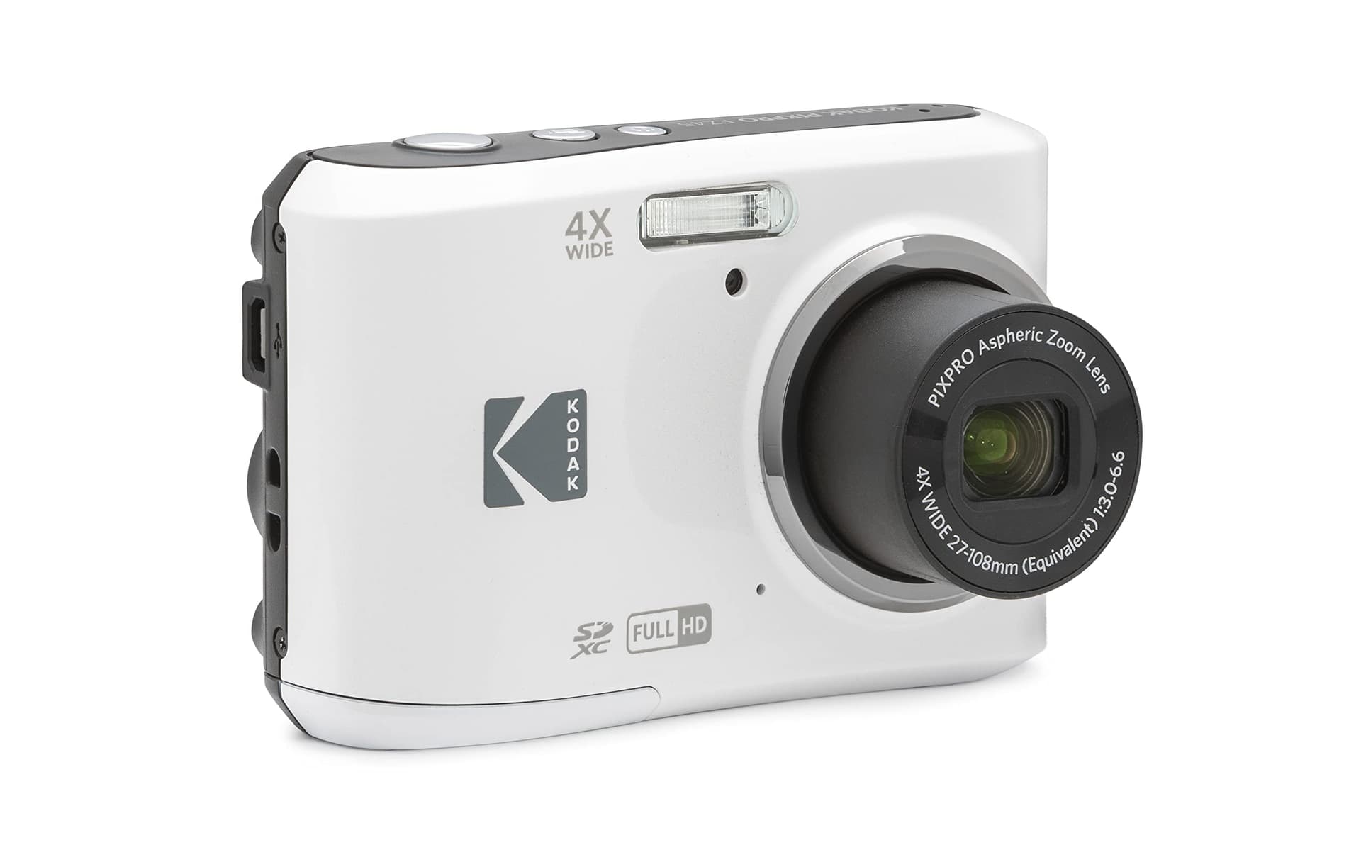 Kodak PIXPRO FZ45-WH - Cámara Digital de 16 MP, Zoom óptico de 27 mm, Gran Angular, 1080P, Full HD, Video, 2,7 Pulgadas, cámara de vlogging LCD (Blanco) - Image 1